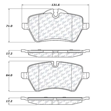 Centric Parts 300 Series Pad, 300.12040 300.12040